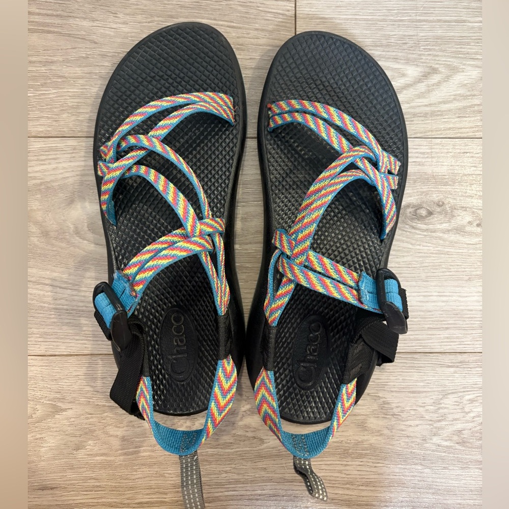 Chaco Black and Rainbow Waterproof Sandals